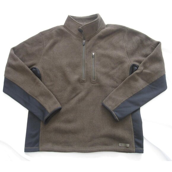 Vintage Y2K Nike ACG Therma-Fit Fleece 1/4 Zip Pullover Brown Men GorpcoreSz M